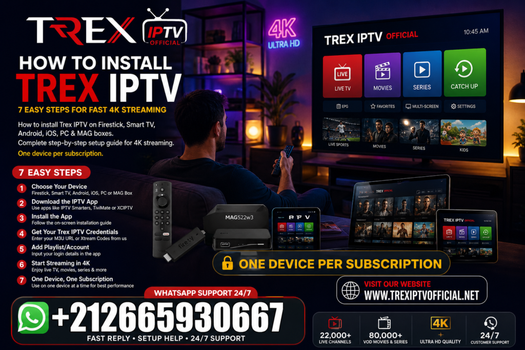 How to install Trex IPTV