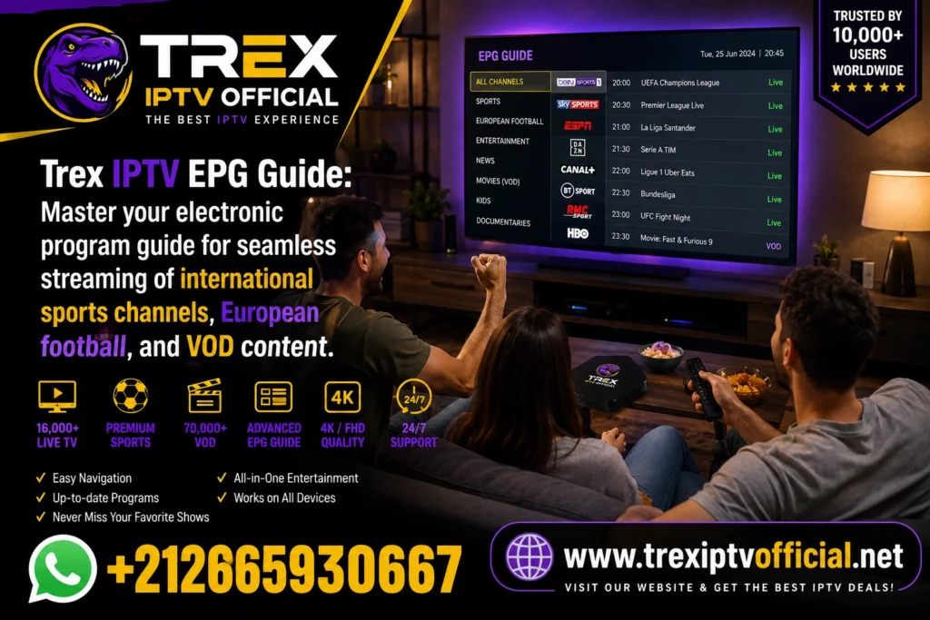 Trex IPTV EPG Guide