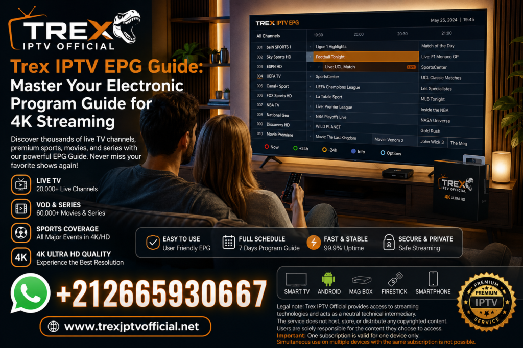 Trex IPTV EPG Guide